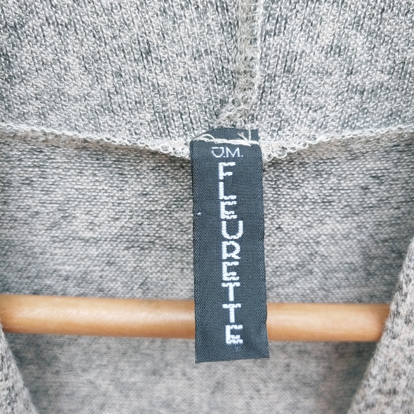 JM Fleurette Beige Sleeveless Open Cardigan With Pockets Sz L - Picture 5 of 5